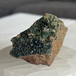 Libethenite on matrix